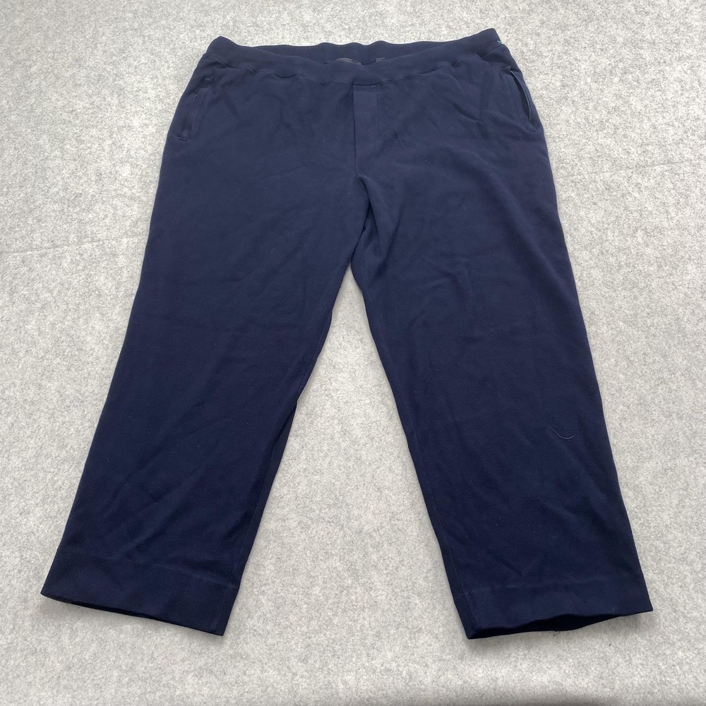 Vince Pants Womens 2XL (40x25) Blue Knit Track Side Stripe Elastic Waist Pockets